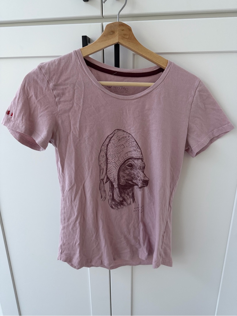 Mauve pink Peruvian Inca Dog Shirt